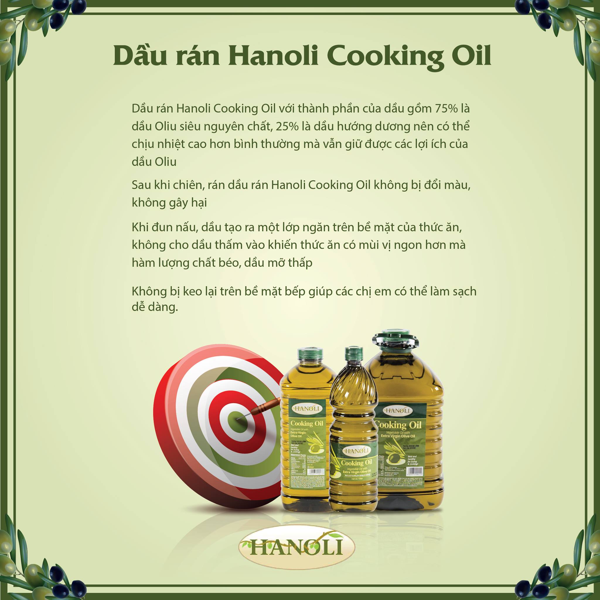Dầu rán Hanoli Cooking Oil